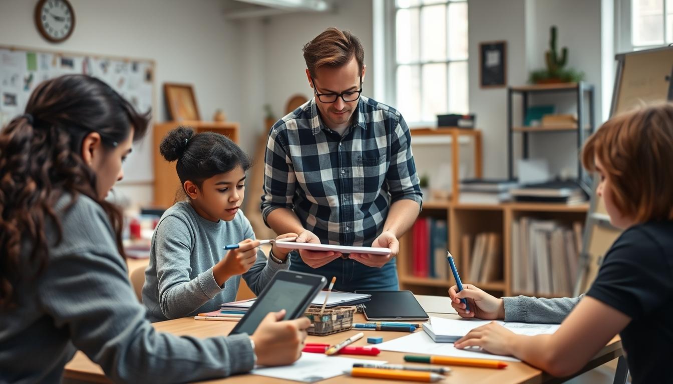 Student developing practical and academic skills